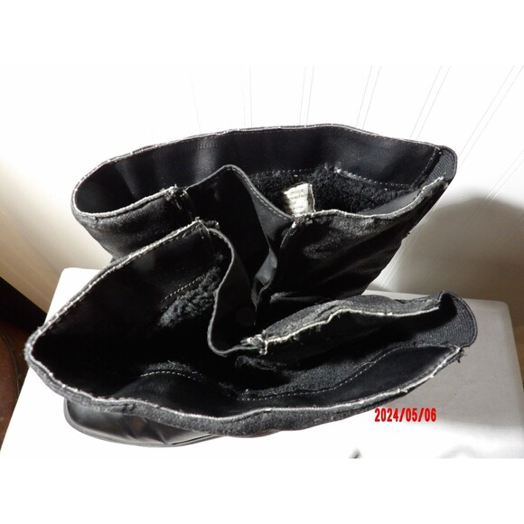 Totes black waterproof faux fur lined winter snow boots women's size 10 M - Picture 5 of 5